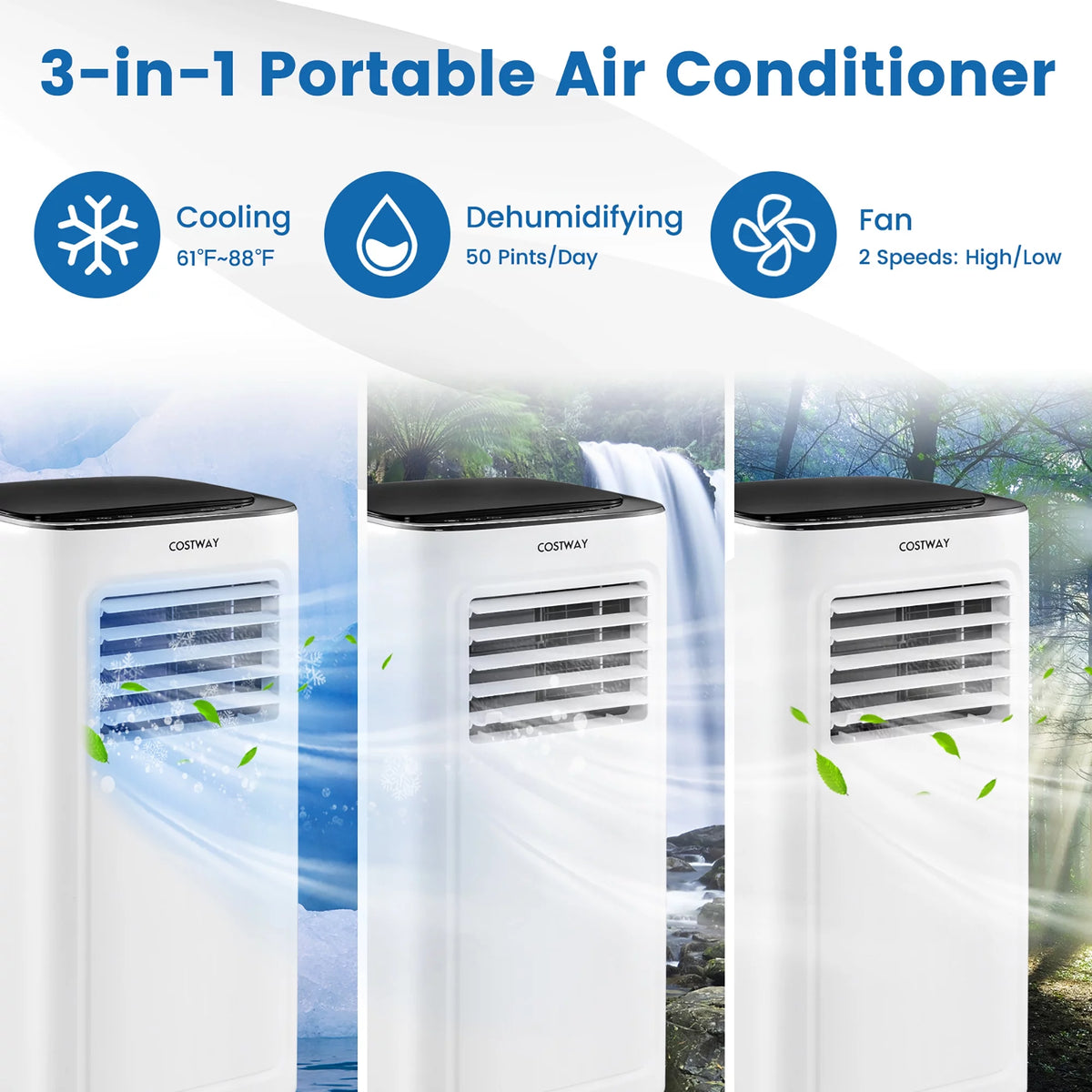 6000 BTU Portable Air Conditioner 3-in-1 R42997