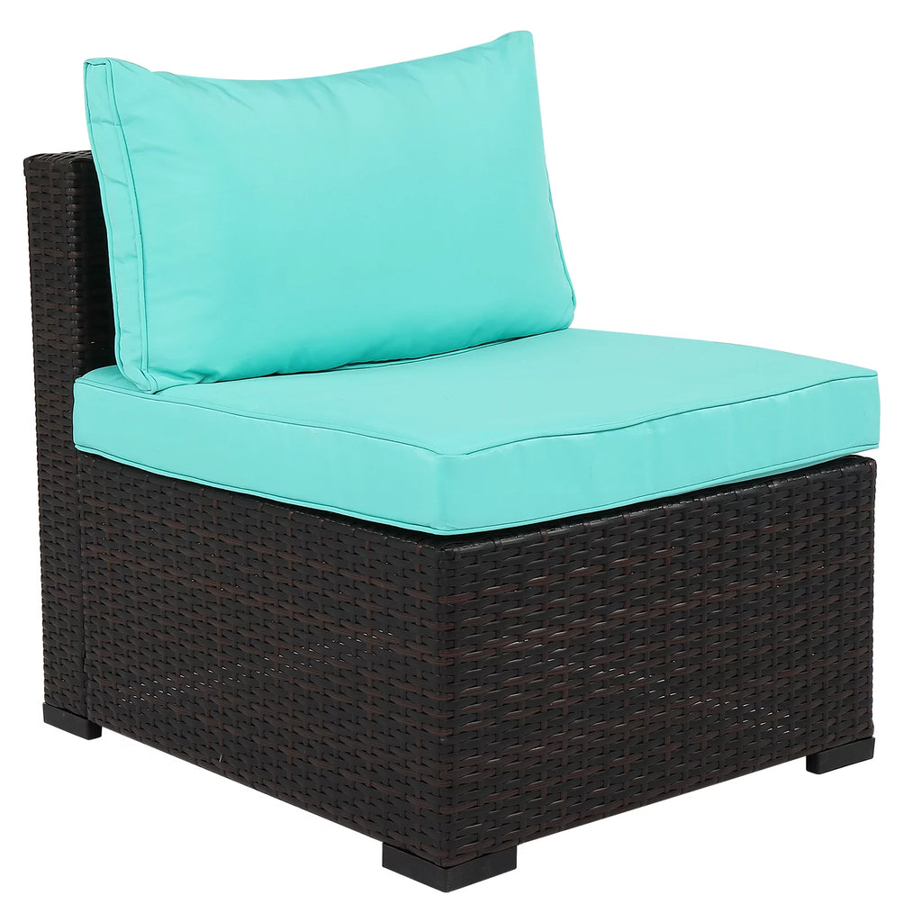 7 Pieces Wicker PE Rattan Sectional Sofa R5264