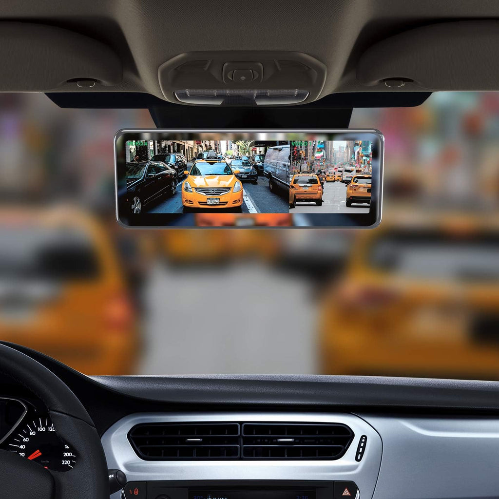 Frameless Rear View Mirror with 7 LCD Display and 4 Video Inputs D274006