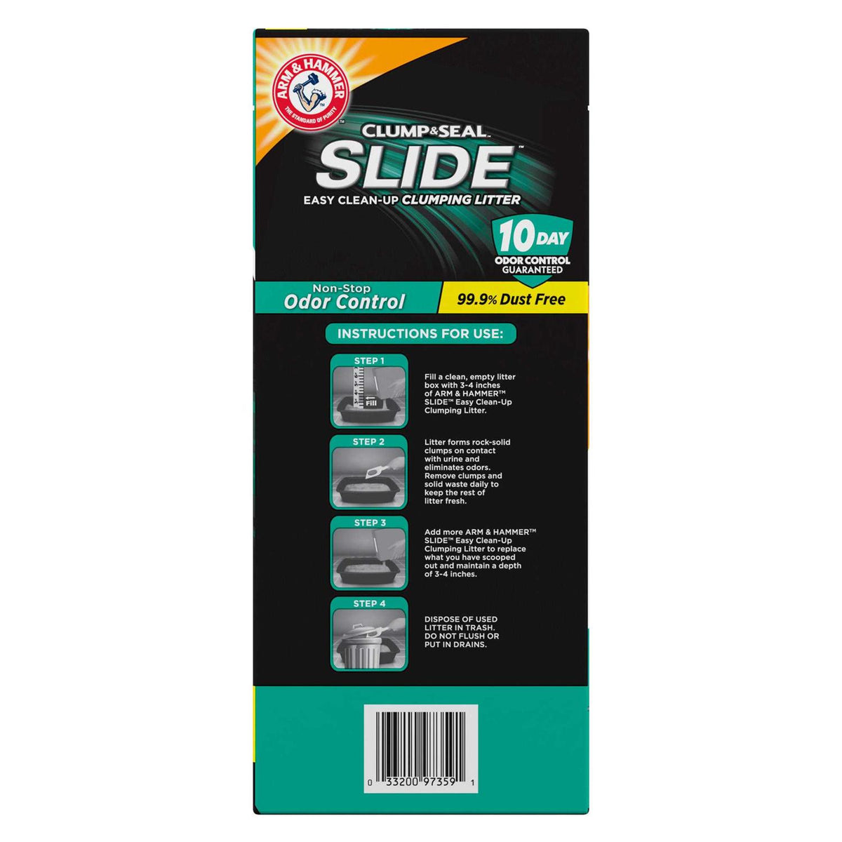 Slide Odor Control Easy Clean-Up Clumping Cat Litter L77536