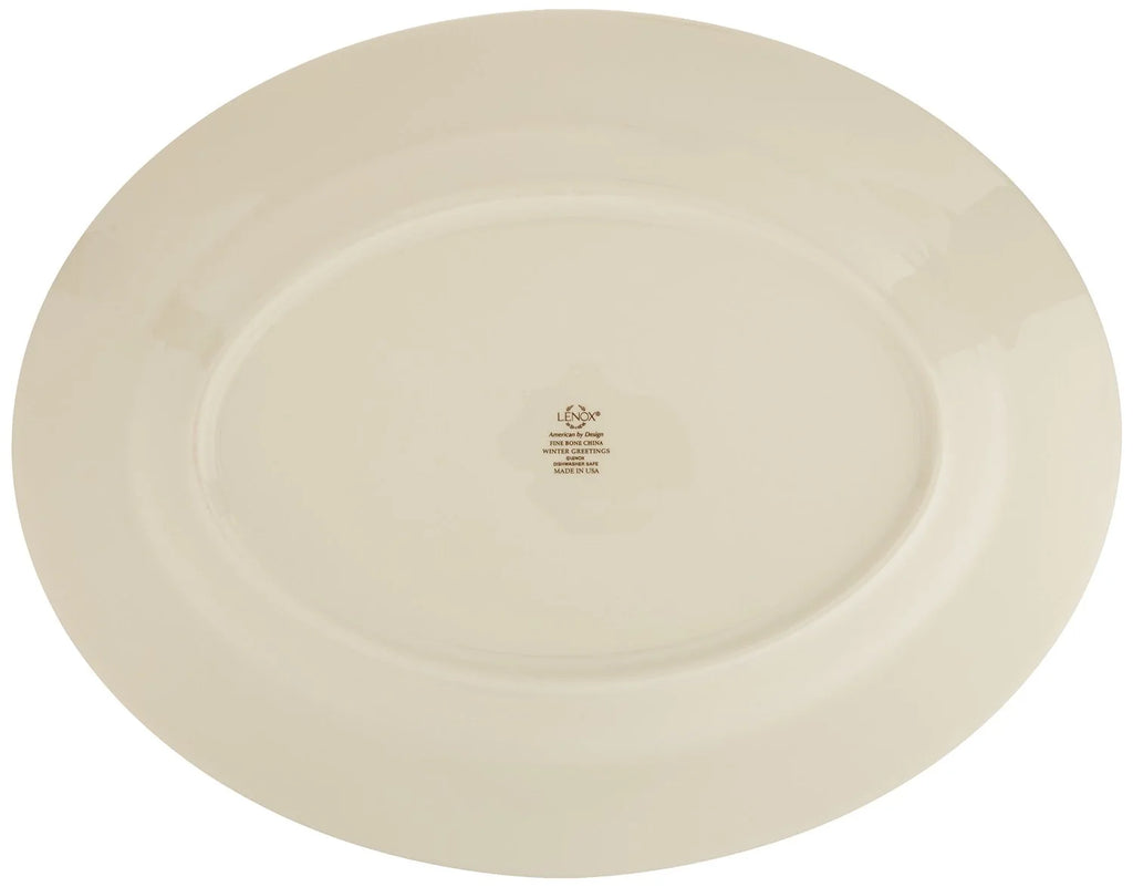 Plaid Oval Platter M4664