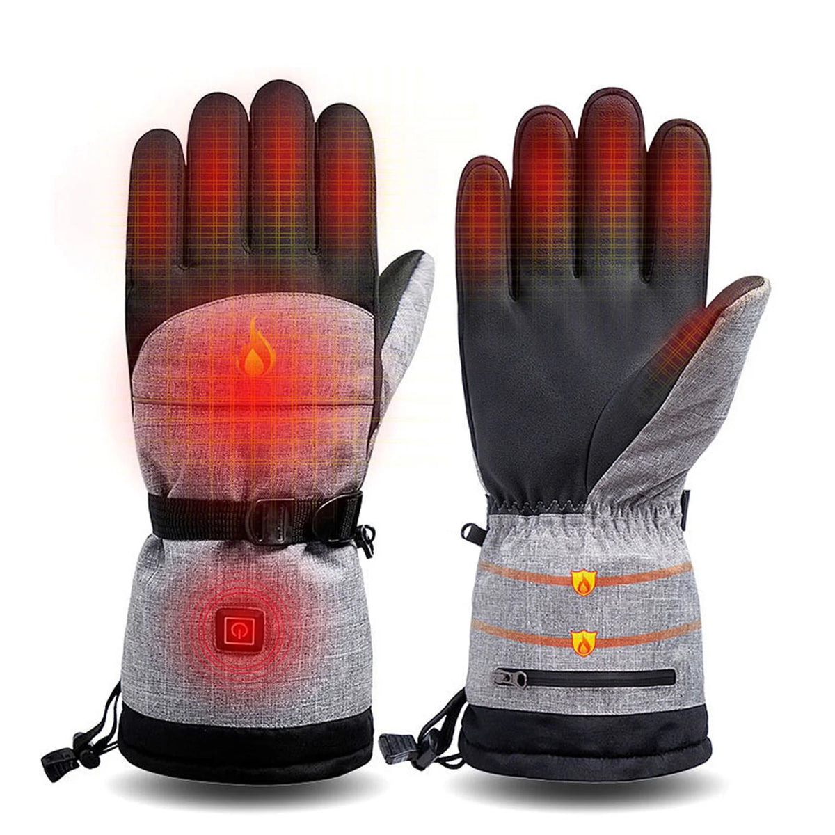 Heated Waterproof Touch Screen Ski Gloves M670886