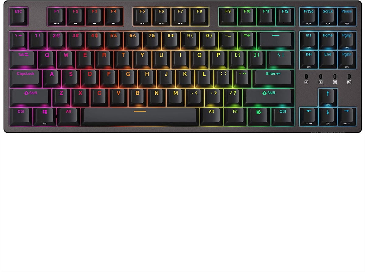 87 Keys Double Shot PBT Mechanical Gaming Keyboard Q5683