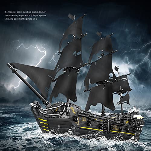 Black Pearl Sailboat Model Building Blocks Set (2868 Pieces) Y9922