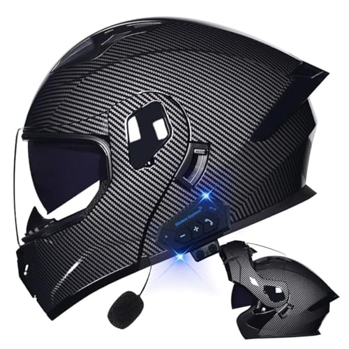 Bluetooth Modular Dual Visor Full Face Motorcycle Helmet V822753