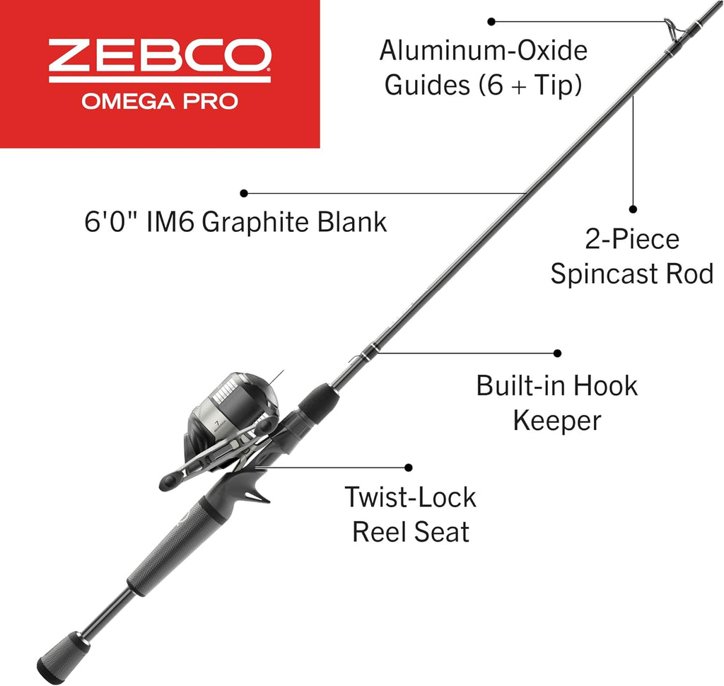 IM6 Graphite Spincast Reel and Fishing Rod Combo, Size 30 Reel G13029