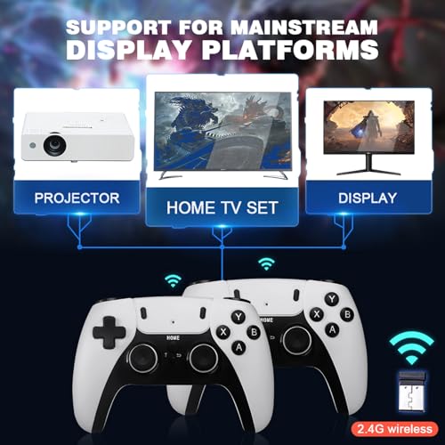 30,000+ Games Built in Wireless Retro Game Console with Dual 2.4g Wireless Controllers Y994