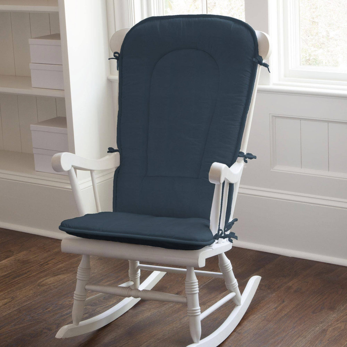 Solid Navy Rocking Chair Pad V786489