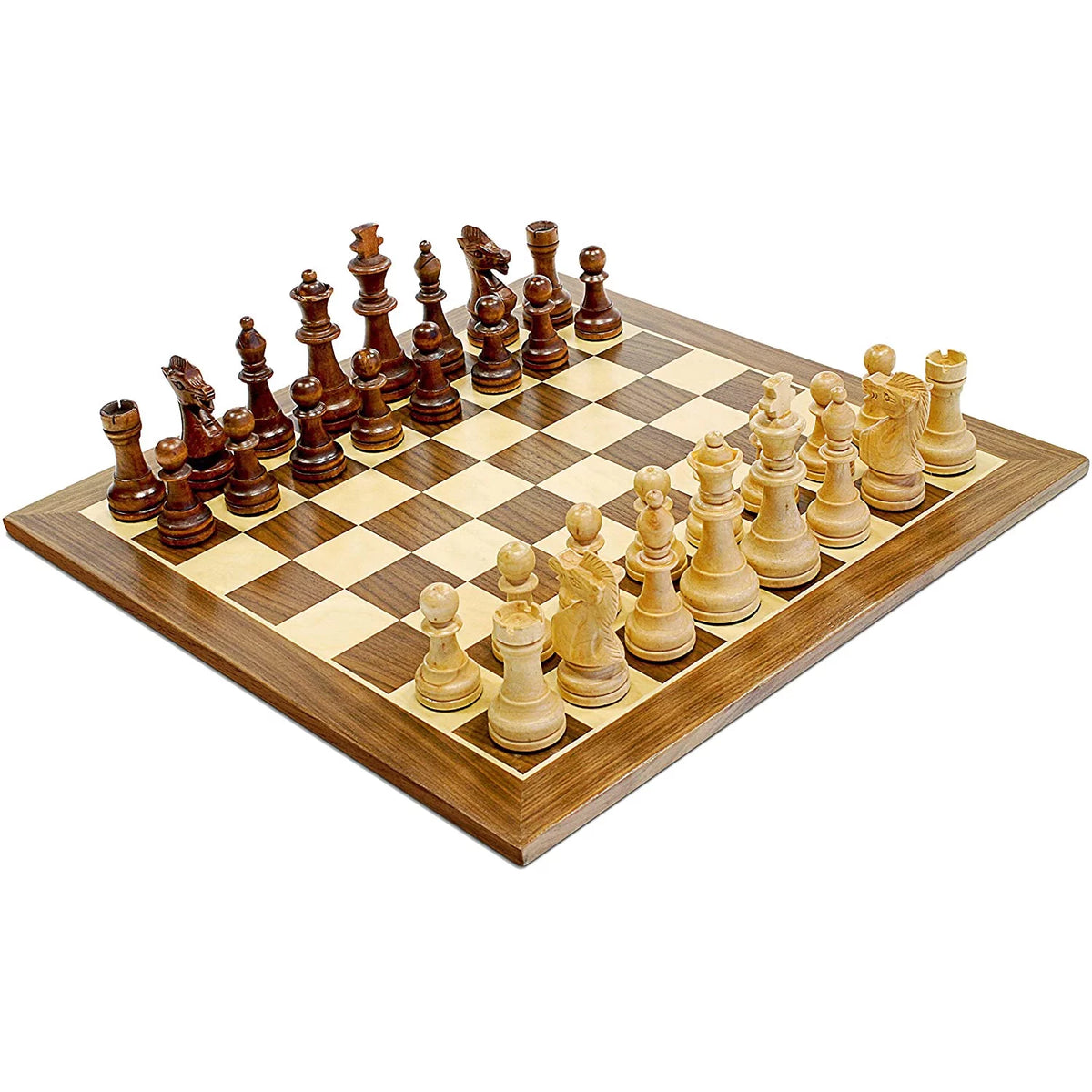15 in. Wood Chess Set with 3.75 in. King P26813