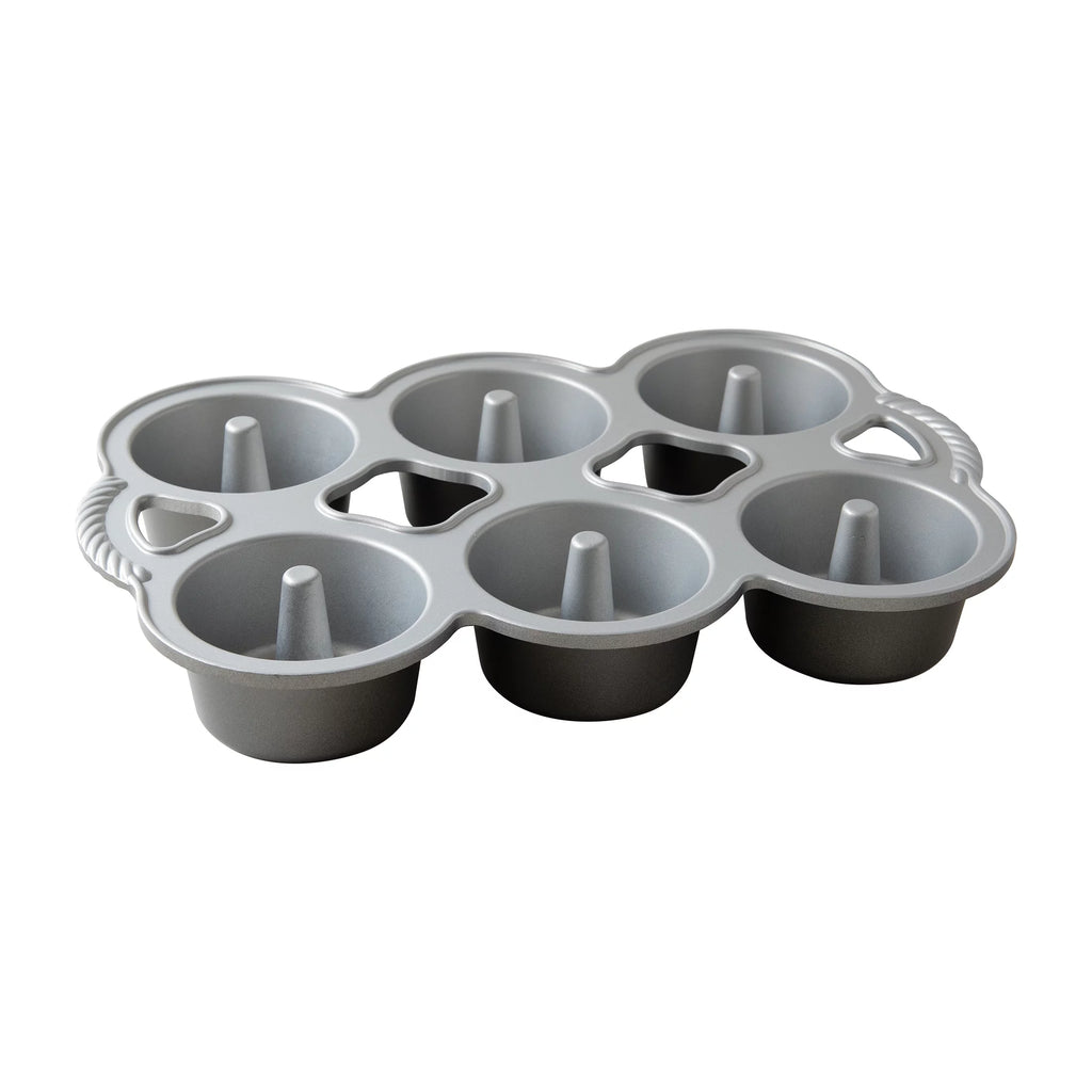 6 Cavity Nonstick Cast Aluminum Mini Angel Food Cakes Z770