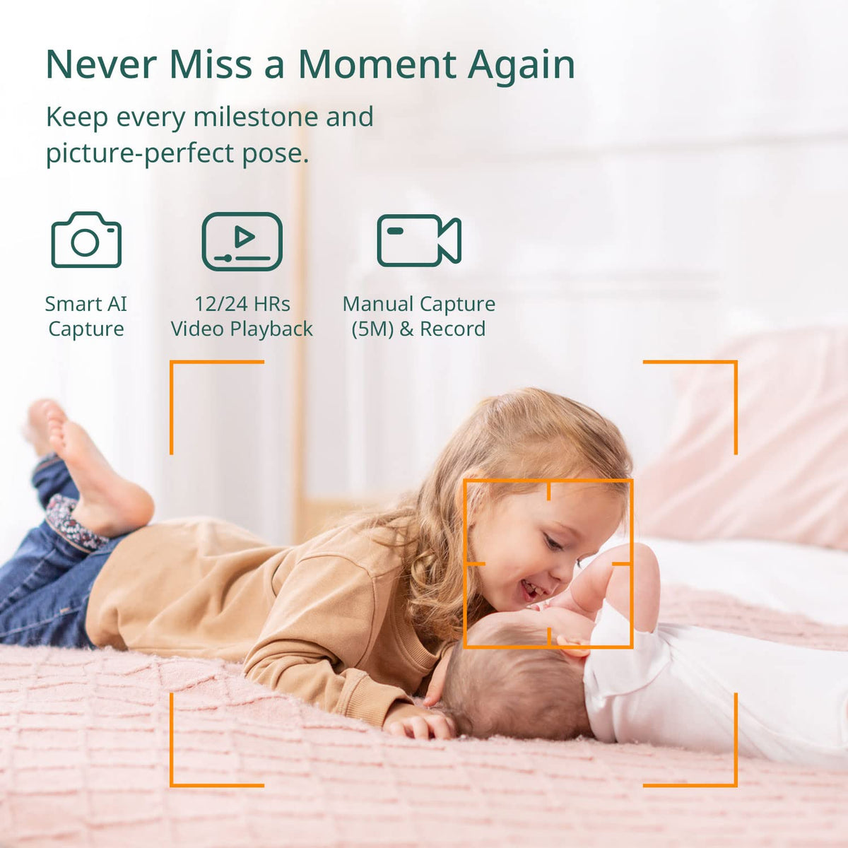 Smart Baby Monitor with Full HD Camera and Night Vision P24675
