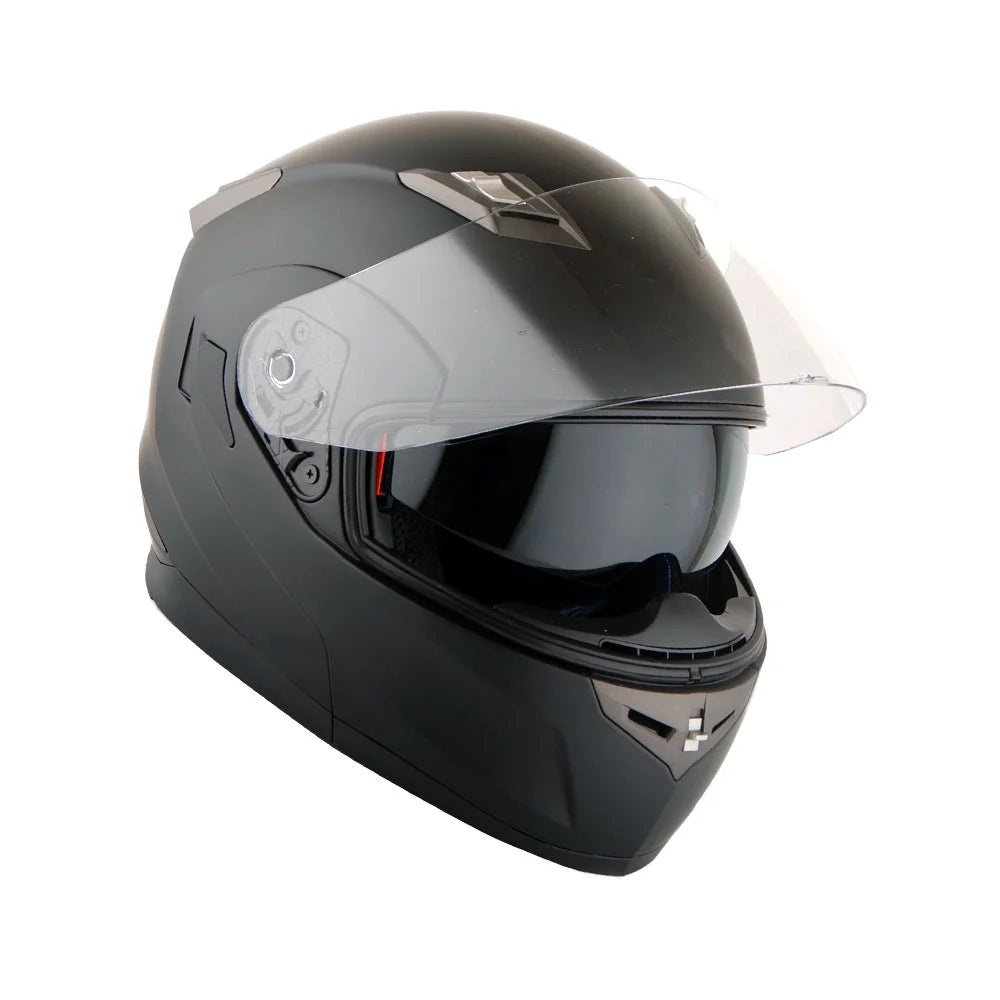 Matt Black Full Face Bluetooth Motorcycle Helmet T527