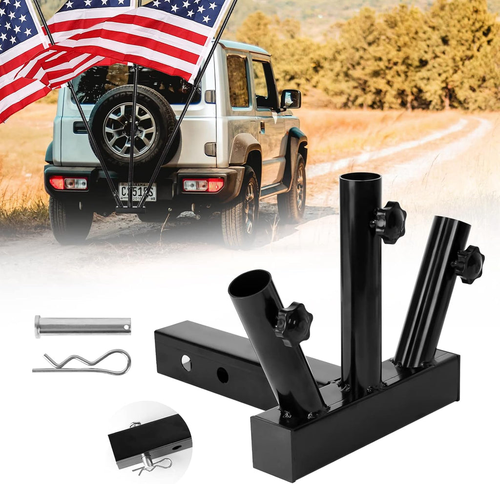 Hitch Mount Flagpole Holder for 2 inches Receiver V668