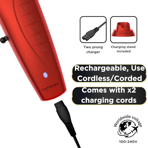 Red Brushless Hair Trimmer with DLC Taper Blade H6190