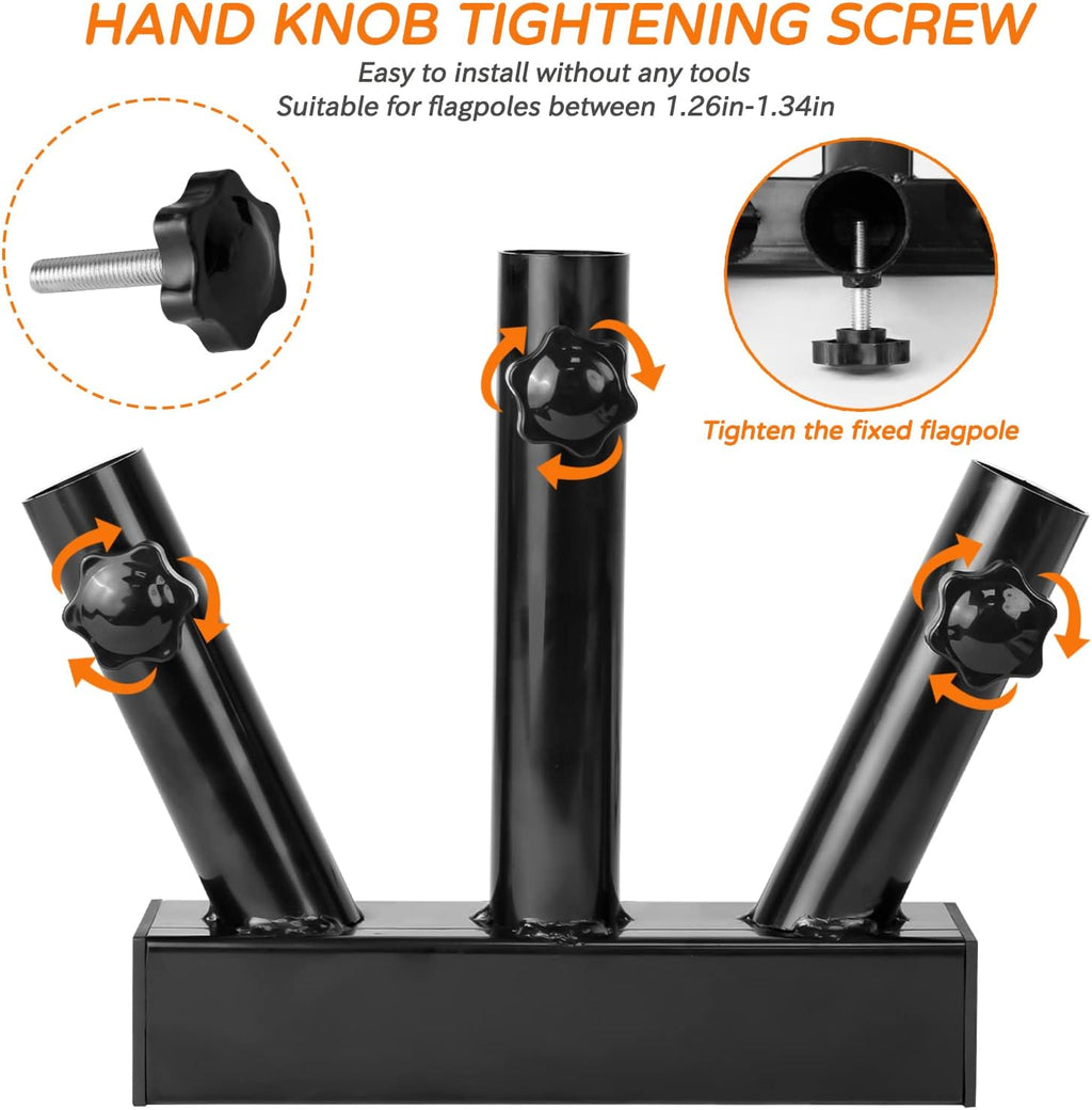 Hitch Mount Flagpole Holder for 2 inches Receiver V668