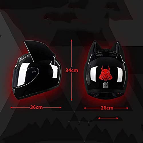 Cat Ear Flip-Up Motorcycle Helmet DOT Certified C8263