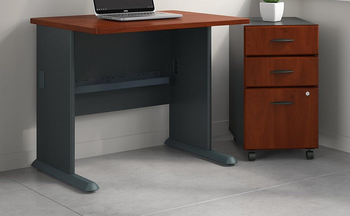 36W Desk with Mobile File Cabinet E55734