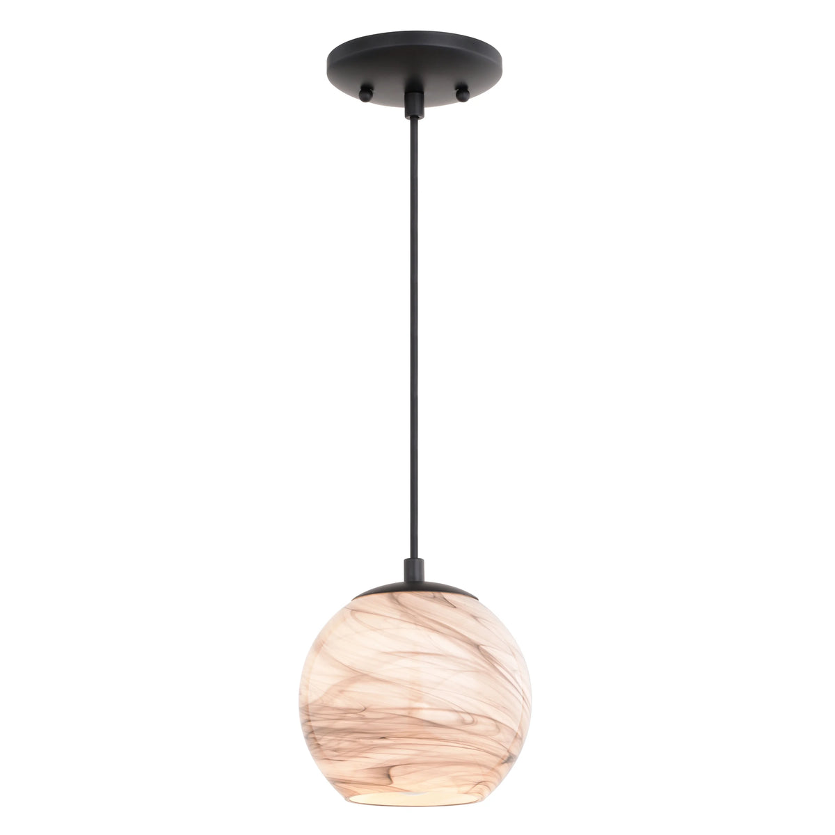 Matte Black Art Glass Mini Pendant Ceiling Light C14701