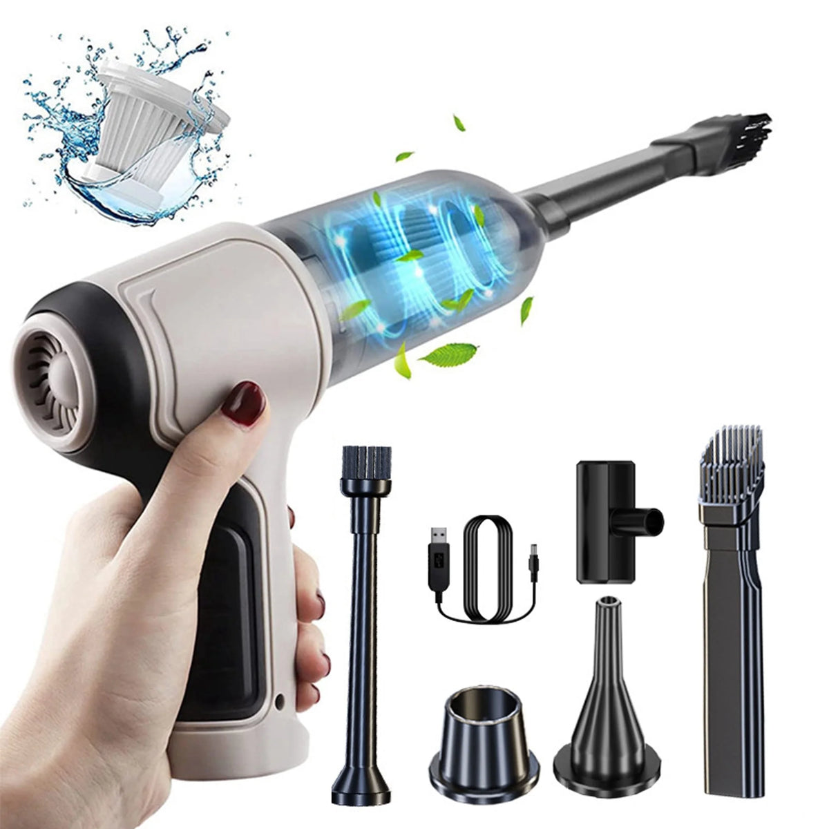 Cordless Handheld Vacuum 9000Pa Wet Dry M475