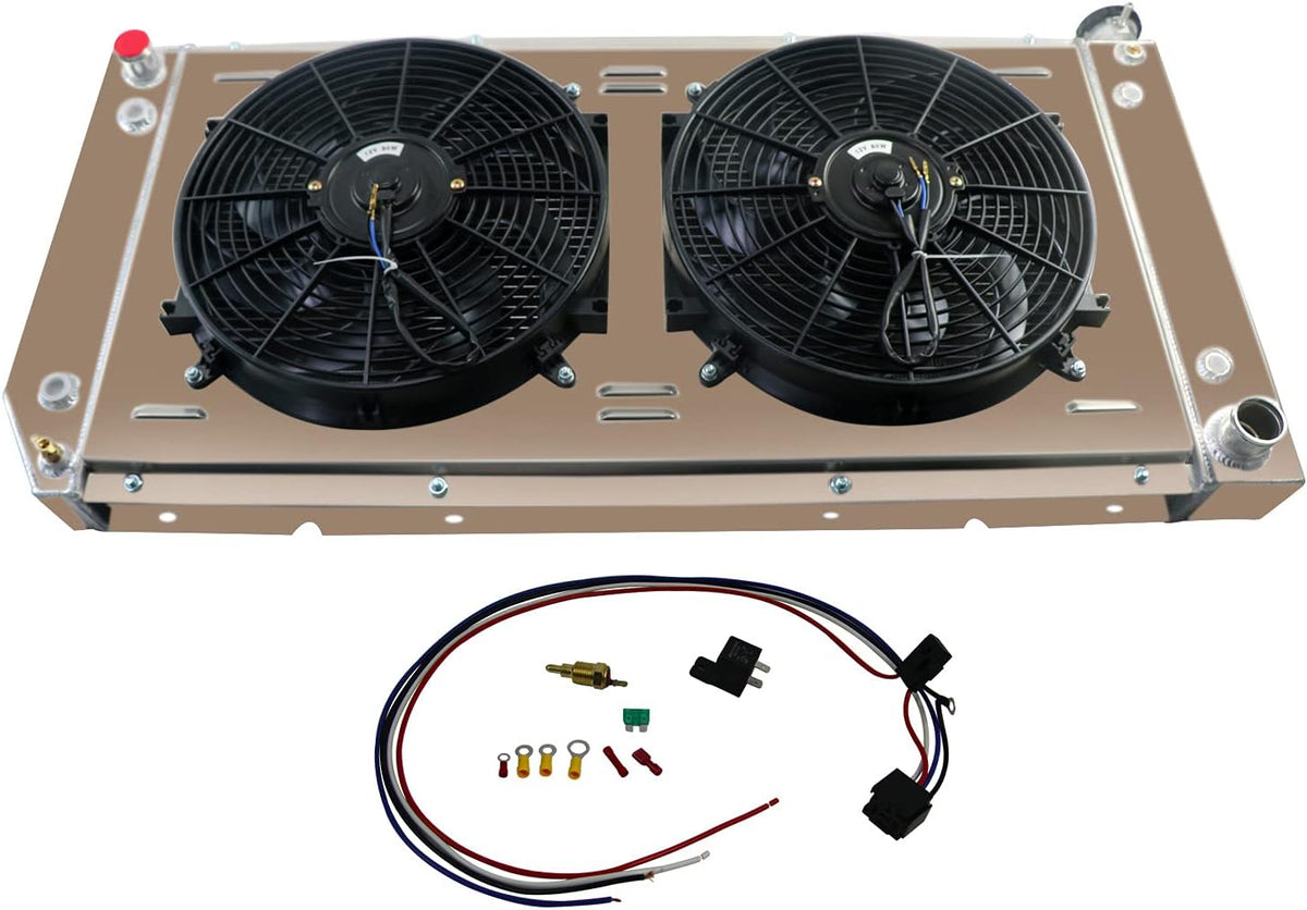 3 Row Radiator with Shroud Fan & Relay X3583