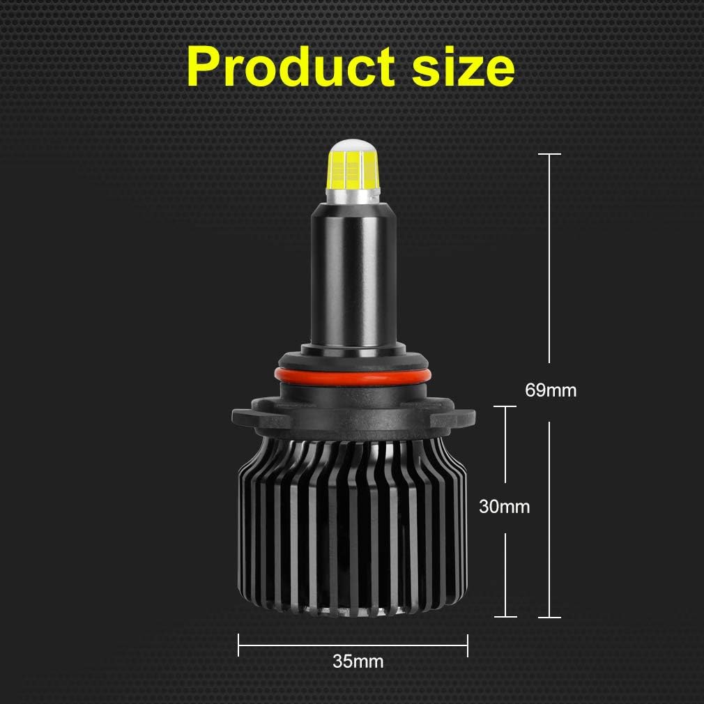 LED Headlight Bulbs 6000K 12000LM All-in-One Conversion Kit Pack of 2 I42928