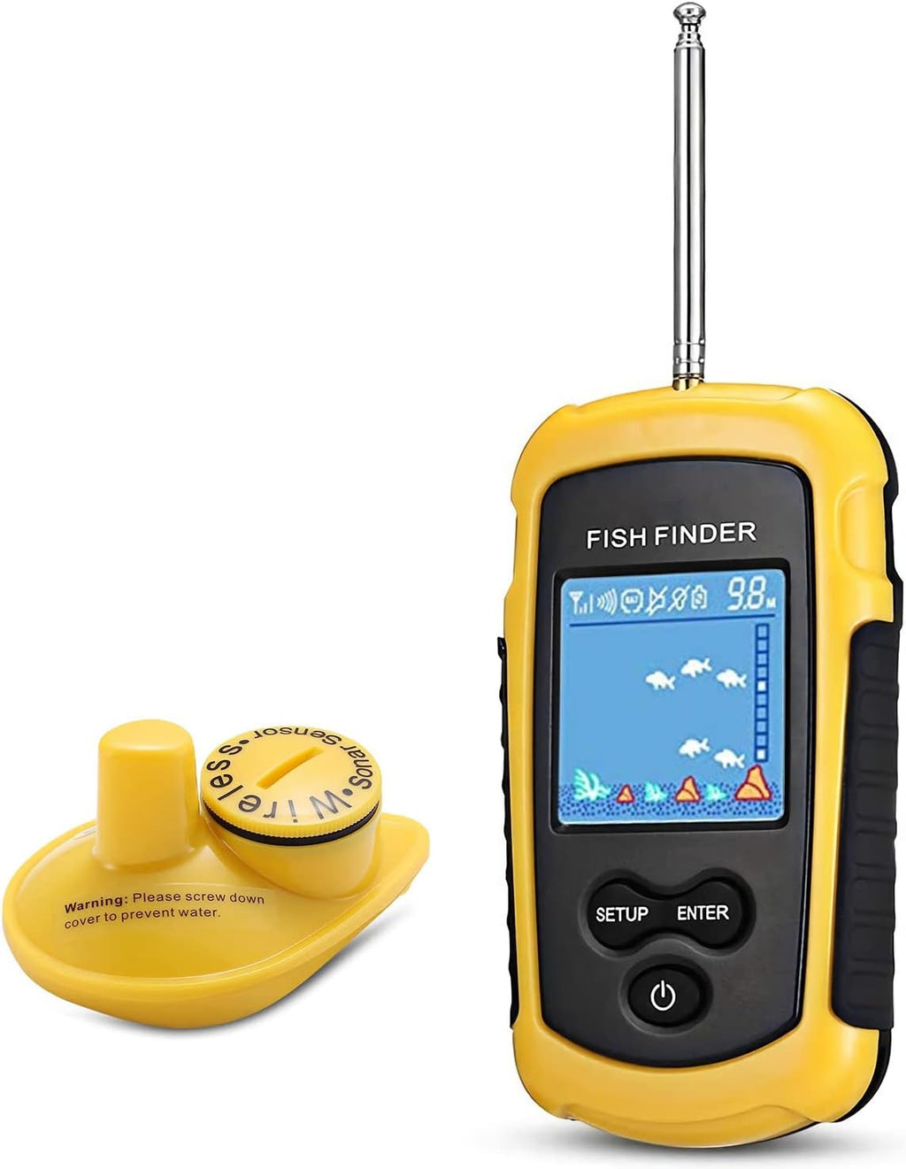 Castable Wireless Portable Fish Finder Sonar Detector Pack of 2 P85163