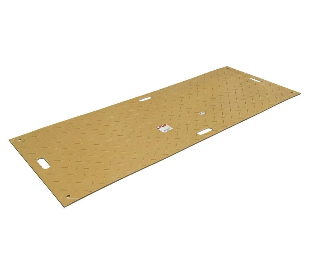 4 Pcs Tan Ground Protection Mats with 6 Pcs Connectors L9775