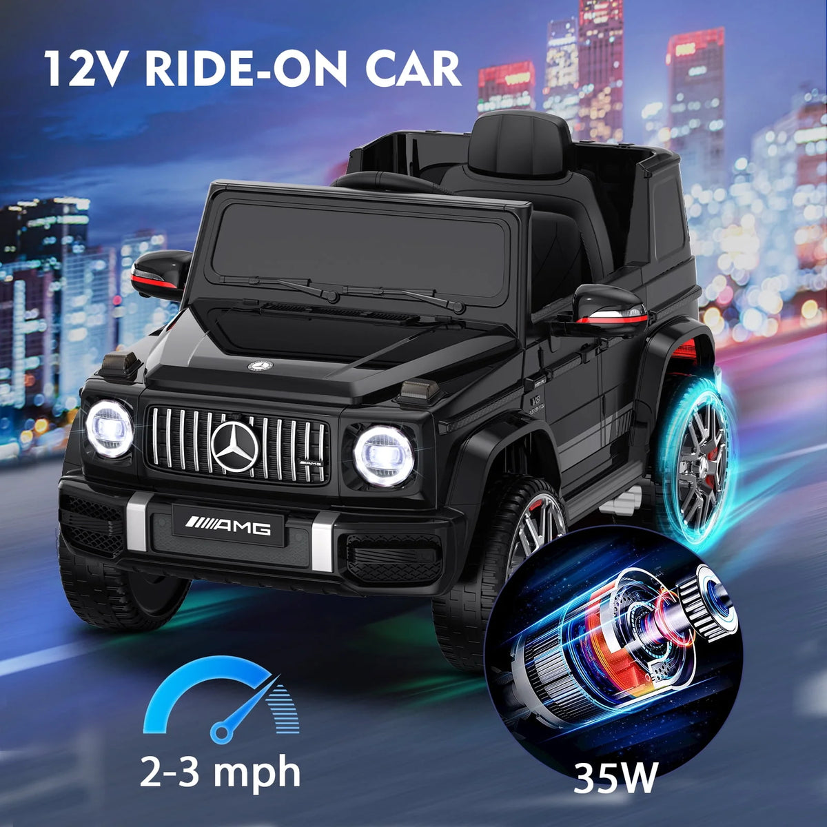 12Volt 1 Seater Powered Ride on Toy with Remote Control D5741
