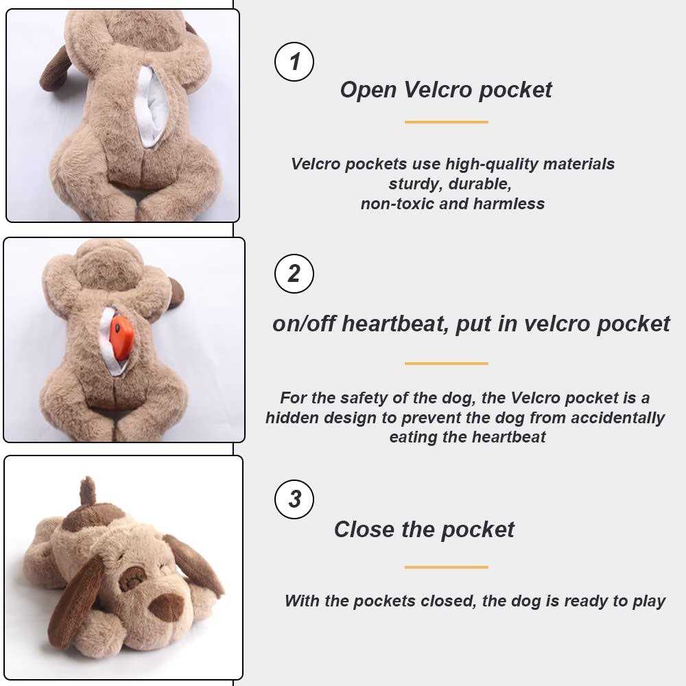 Heartbeat Stuffed Animal Dog Toy G208