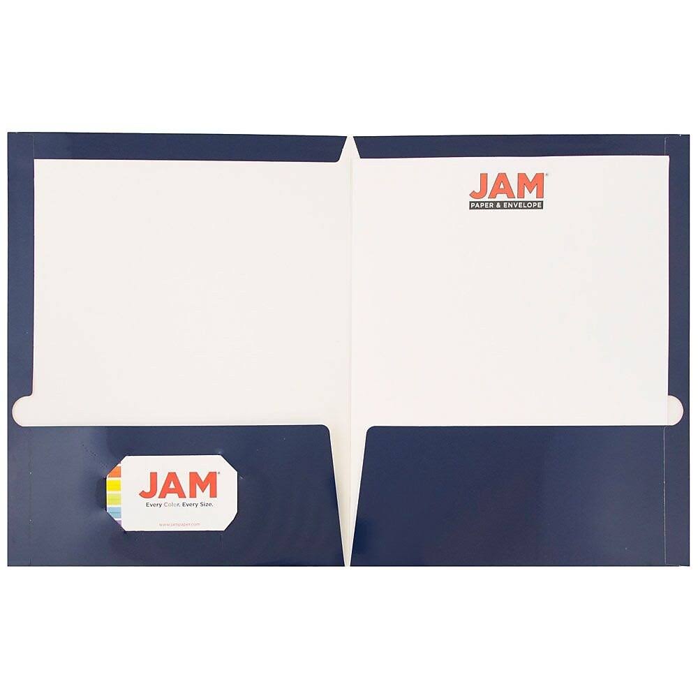 Navy Blue Two Pocket Presentation Folder 50 Pack B285809