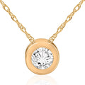 14k Yellow Gold Diamond Pendant B263
