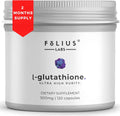 L-Glutathione 98% 500mg Supplement 120 Capsules D70025
