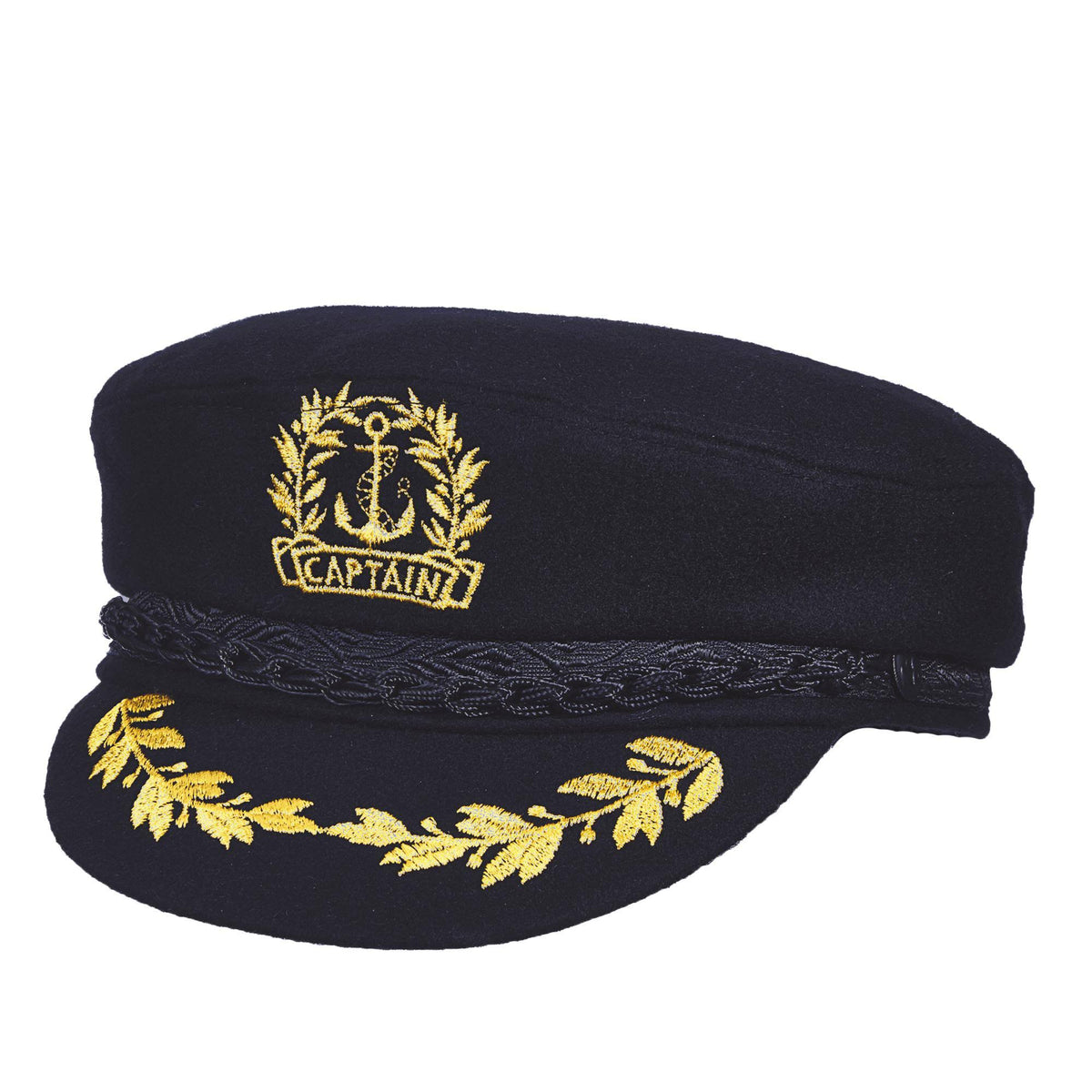 Navy Wool Admiral Cap W256