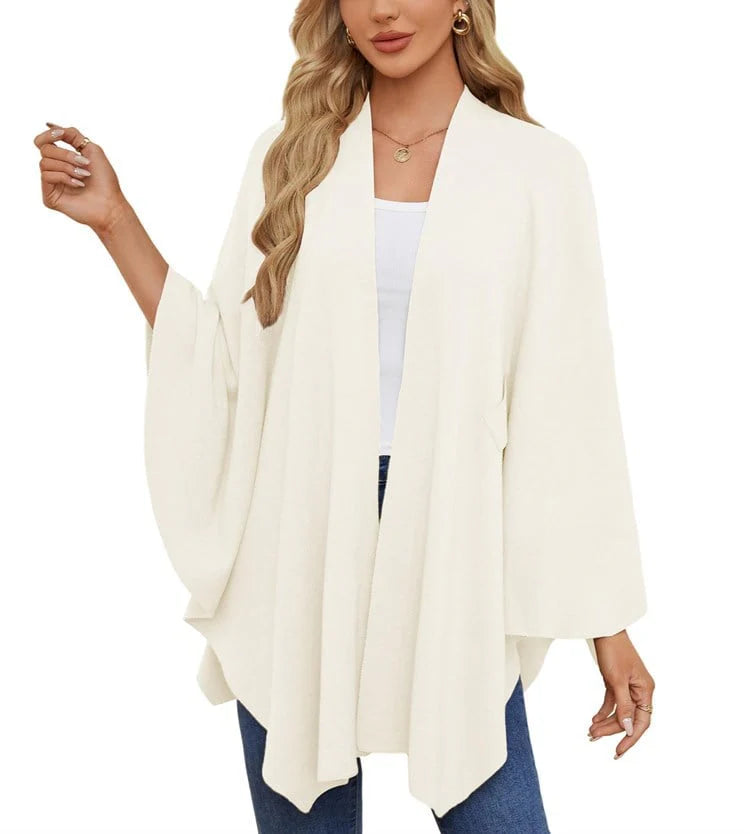 Shawl Wraps Open Front Poncho Sweater G60185