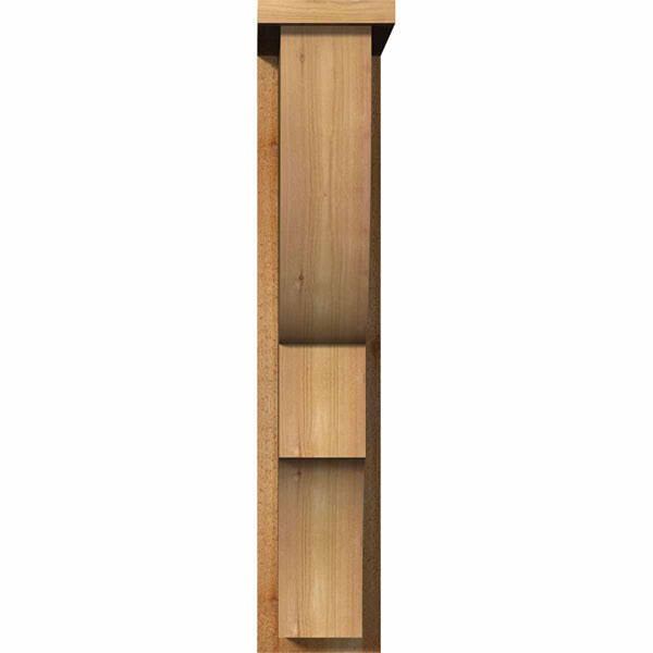 Ridgewood Rough Sawn Corbel with Backplate, Western Red Cedar S924130