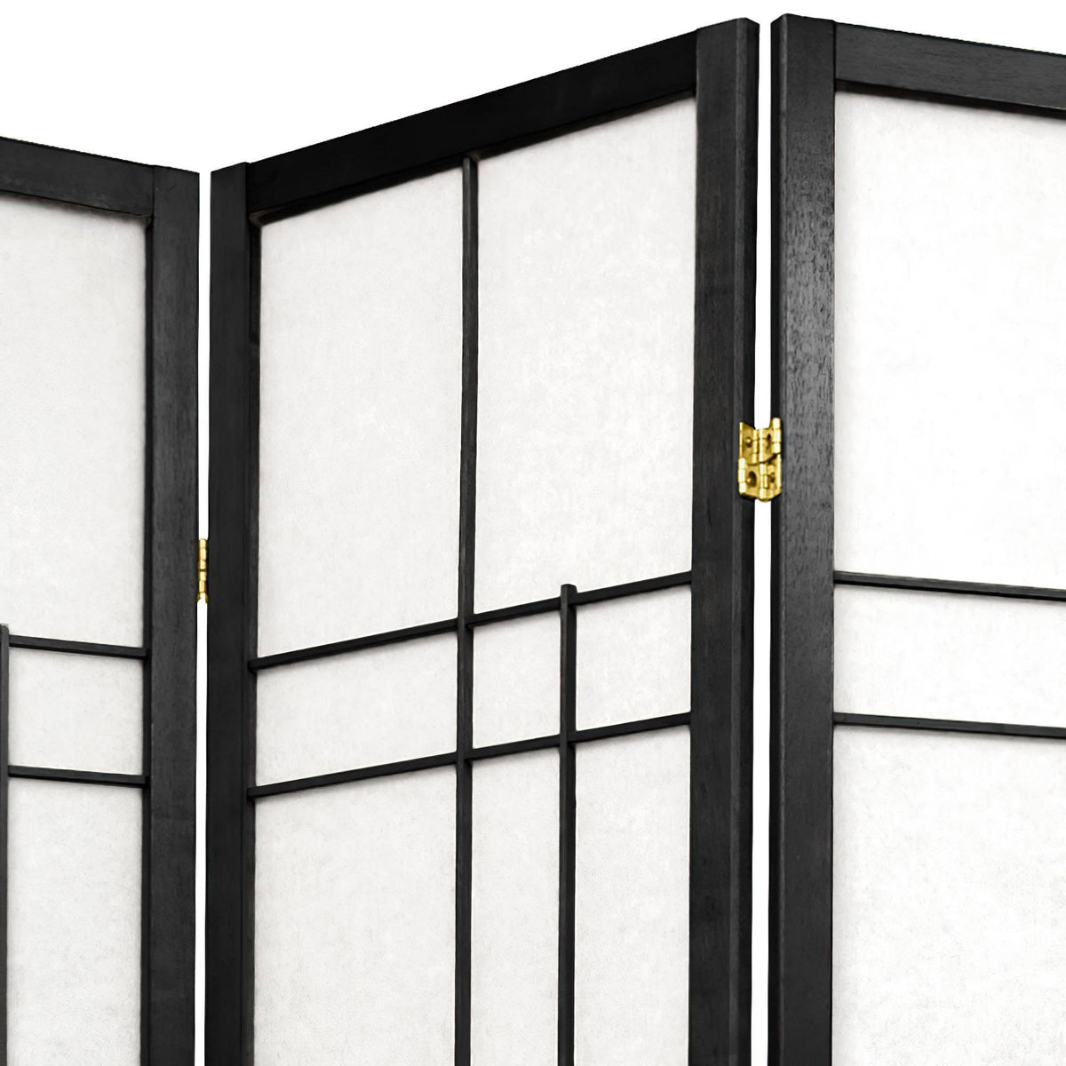 Black 3 Panel Shoji Screen E175972