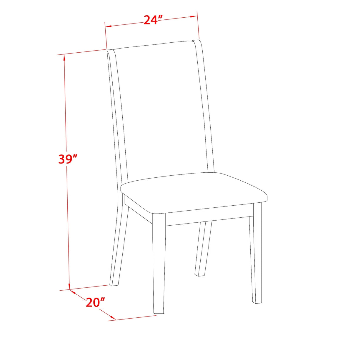 5-piece Wood Dinette Set in Black/Light Sable Q9932