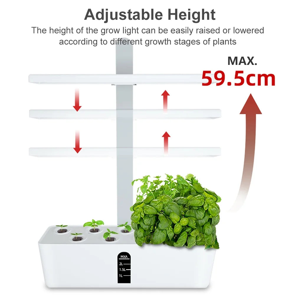 9 Pods Hydroponics Growing System Indoor Garden Kit K3822