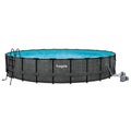 24' x 52" Round Above Ground Swimming Pool Y793