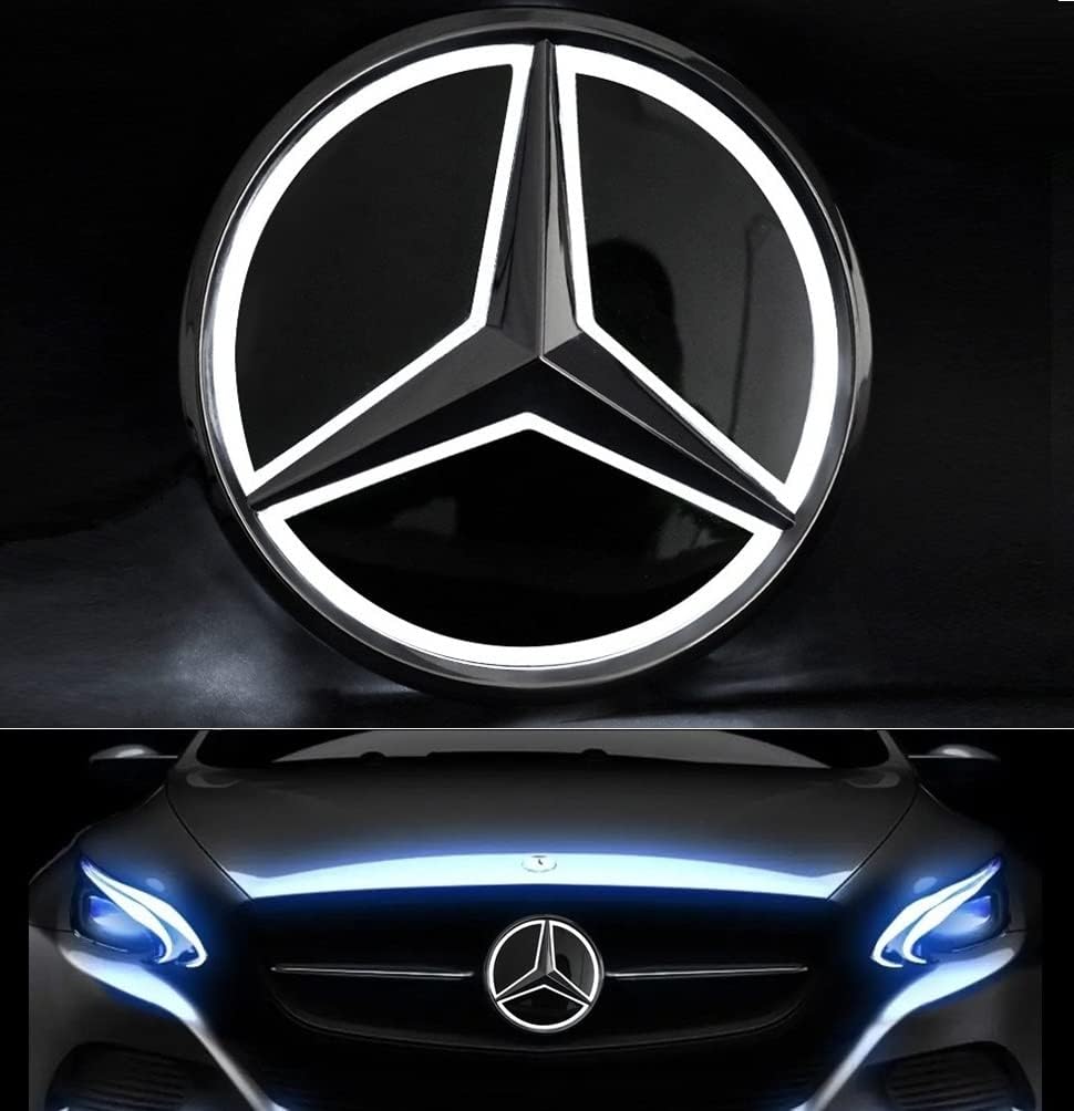 Front Grille Star Emblem LED Logo, Pack of 2 Y31330