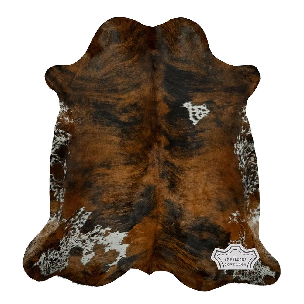 Genuine Leather Cowhide Rug Medium Tricolor 6' x 8' I9440