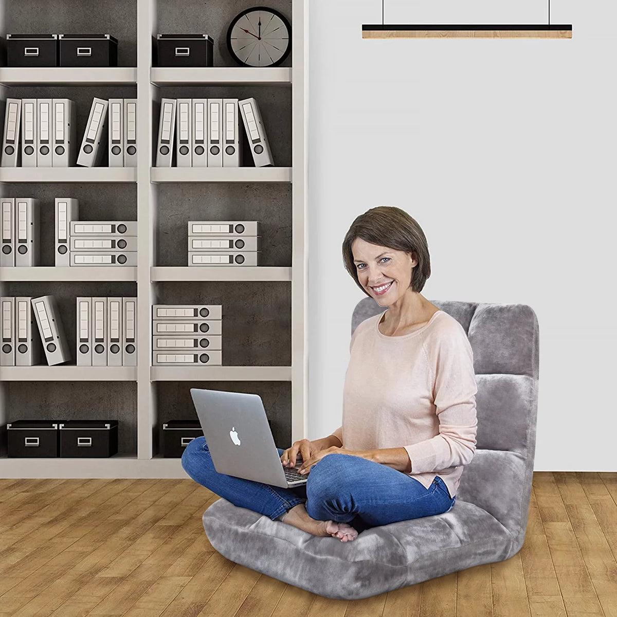Adjustable Backrest Armless Floor Chair B88842