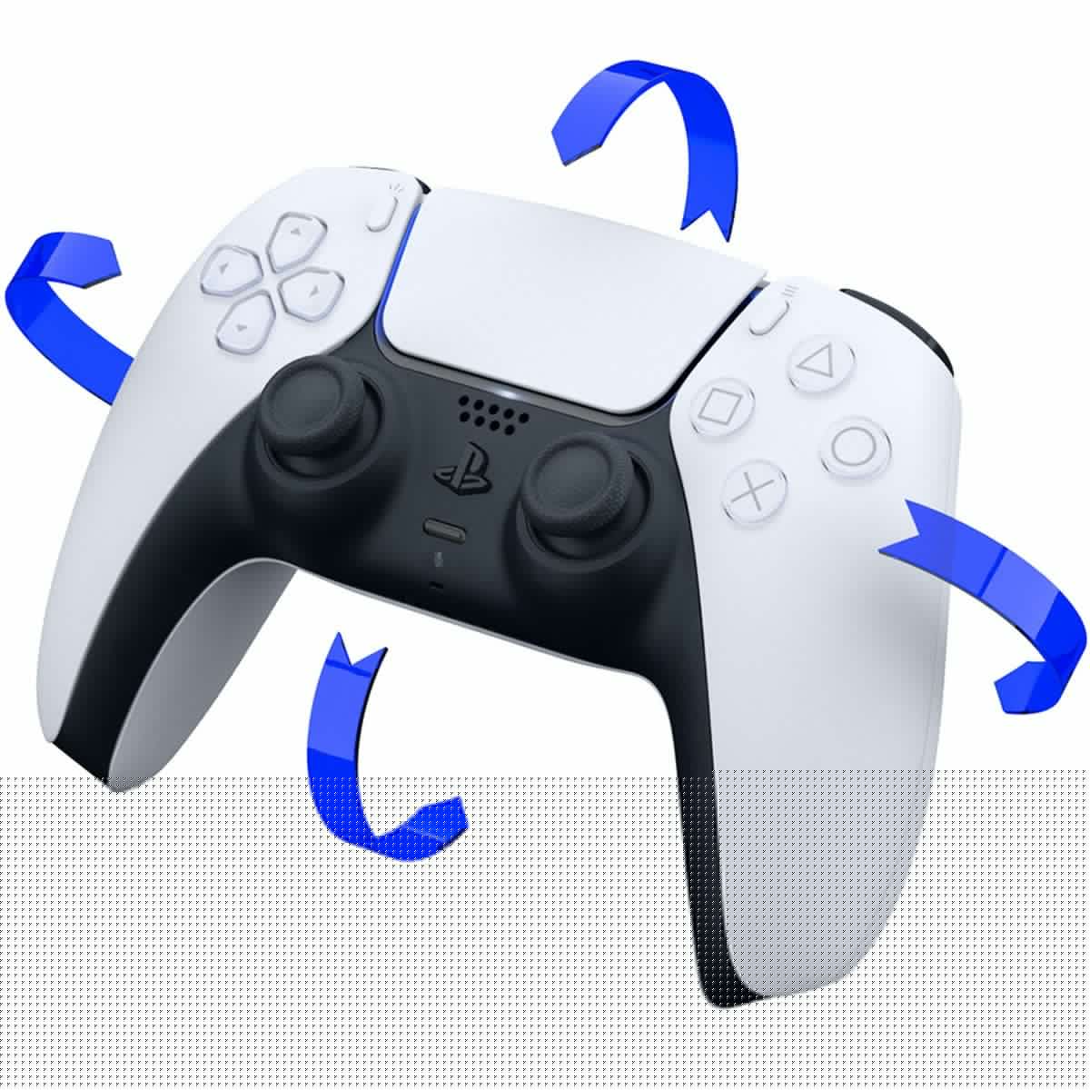 White and Midnight Black PlayStation 5 Disc Edition with Two Controllers O86626