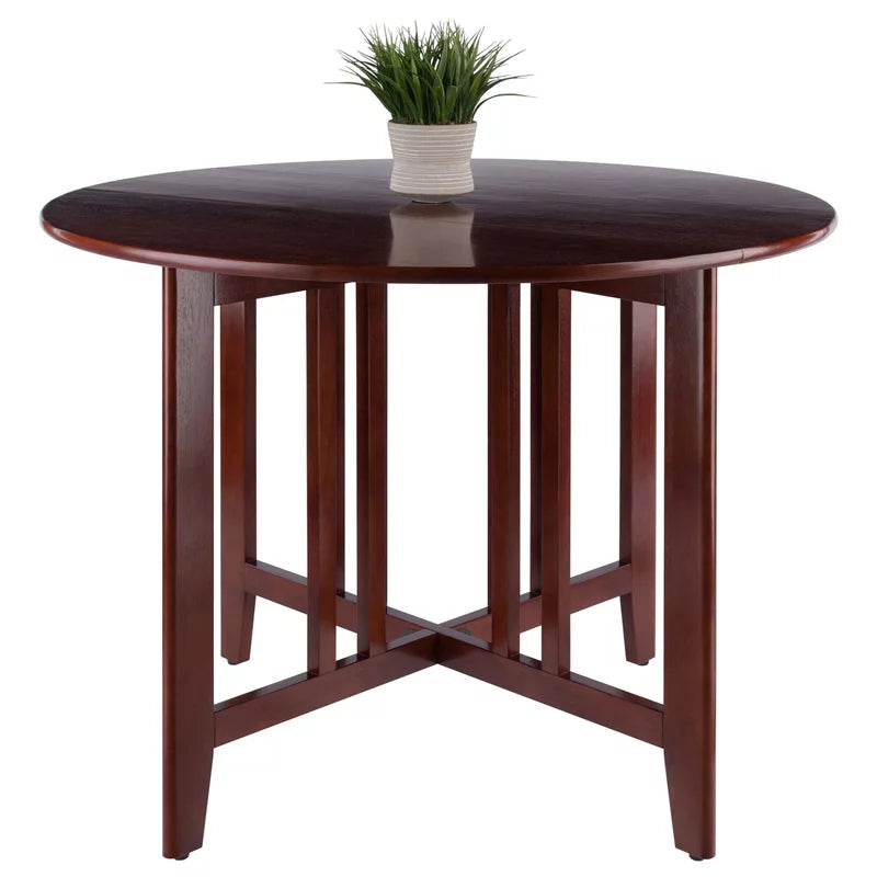 Solid Wood Round Double Drop Leaf Dining Table U76549