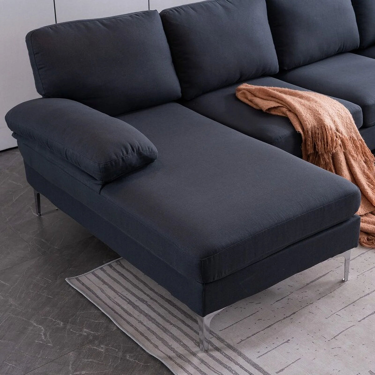 Black 4 Sectional Sofas M573