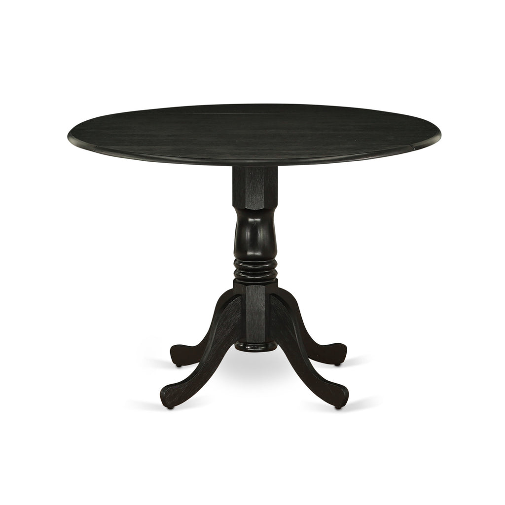 5-piece Wood Dinette Set in Black/Light Sable Q9932