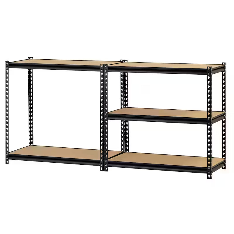 5-Tier Steel Garage Storage Shelving Unit in Black H671