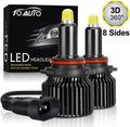 LED Headlight Bulbs 6000K 12000LM All-in-One Conversion Kit Pack of 2 I42928