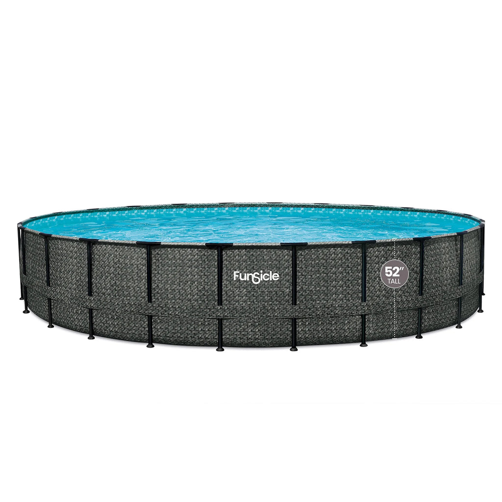 24' x 52" Round Above Ground Swimming Pool Y793