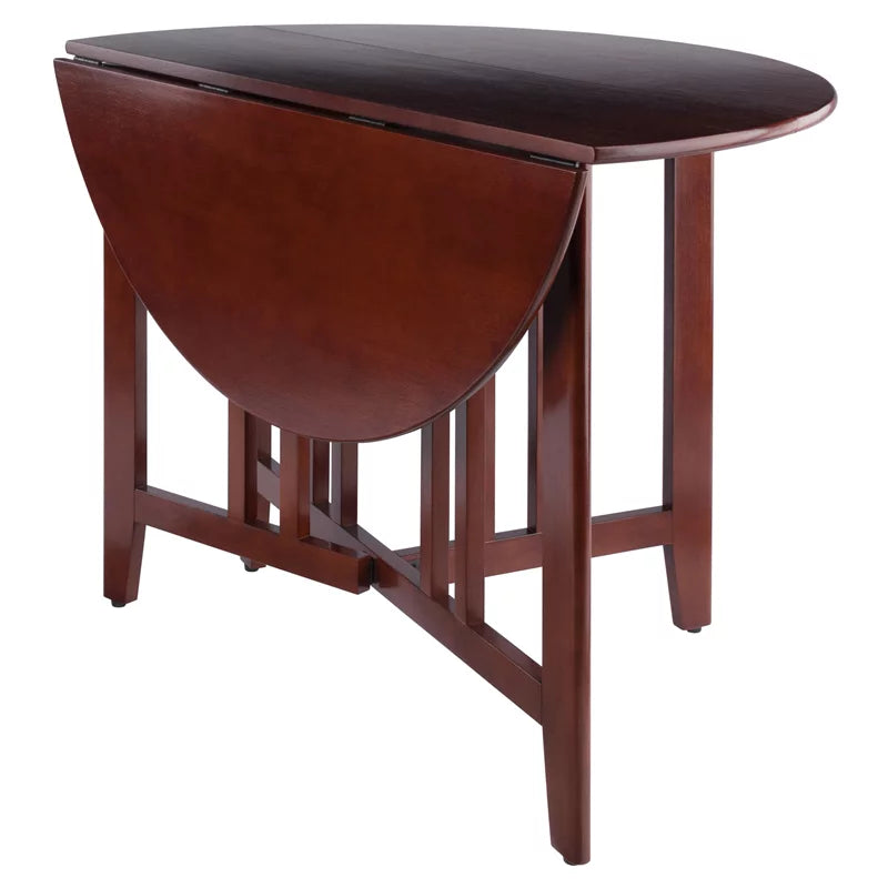 Solid Wood Round Double Drop Leaf Dining Table U76549